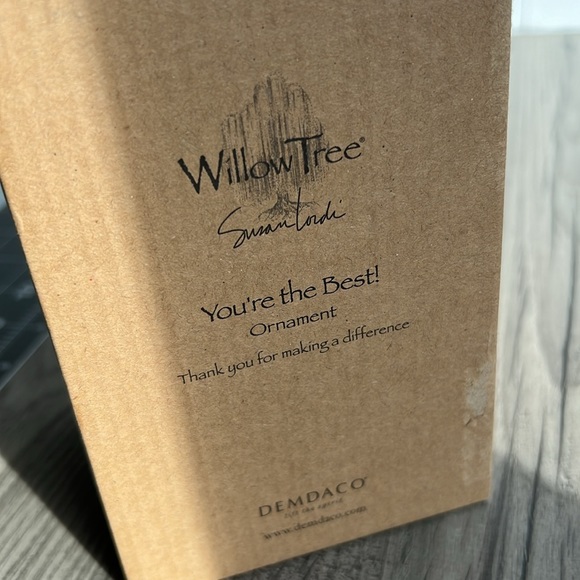 Willow Tree Angel Apple Ornament You're the Best hand carved by Susan Lordy - Picture 12 of 13